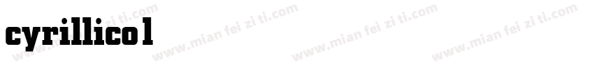 cyrillicolda bold字体转换